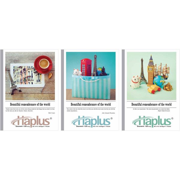 Vở kẻ ngang Haplus - Souvenir 120 trang